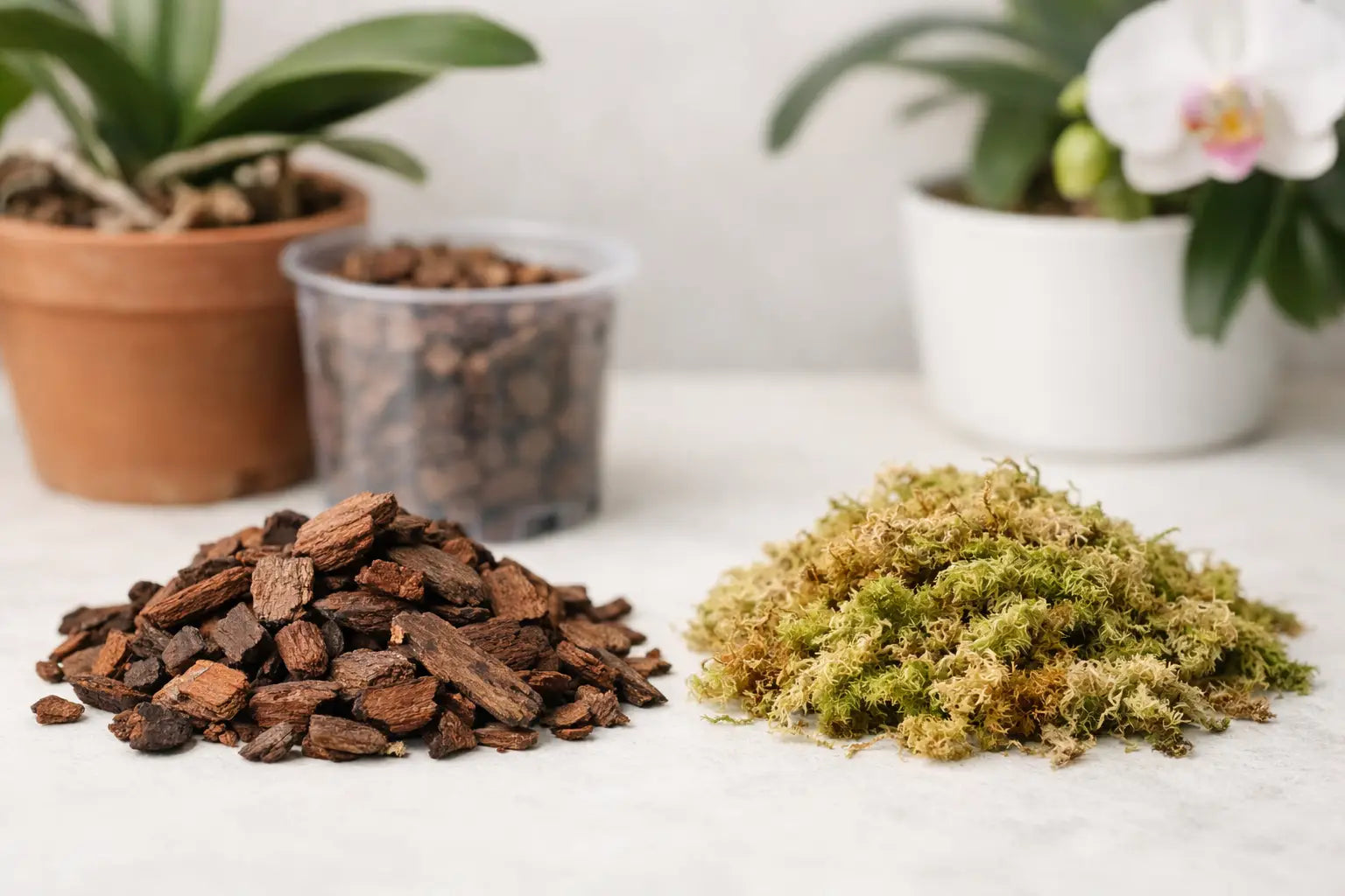Orchid Bark vs Moss: Which Should You Use?