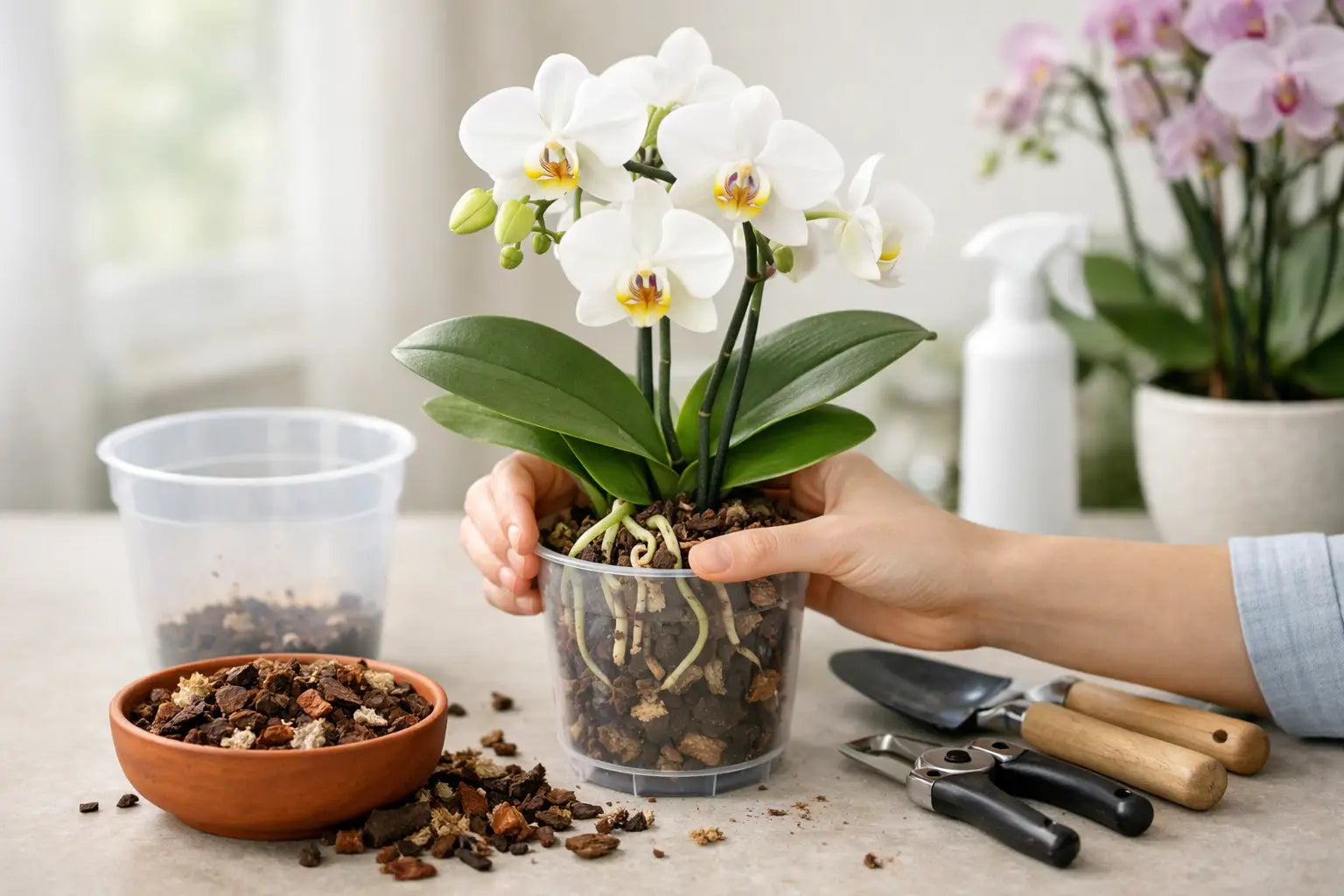 How to Repot an Orchid Without Stress