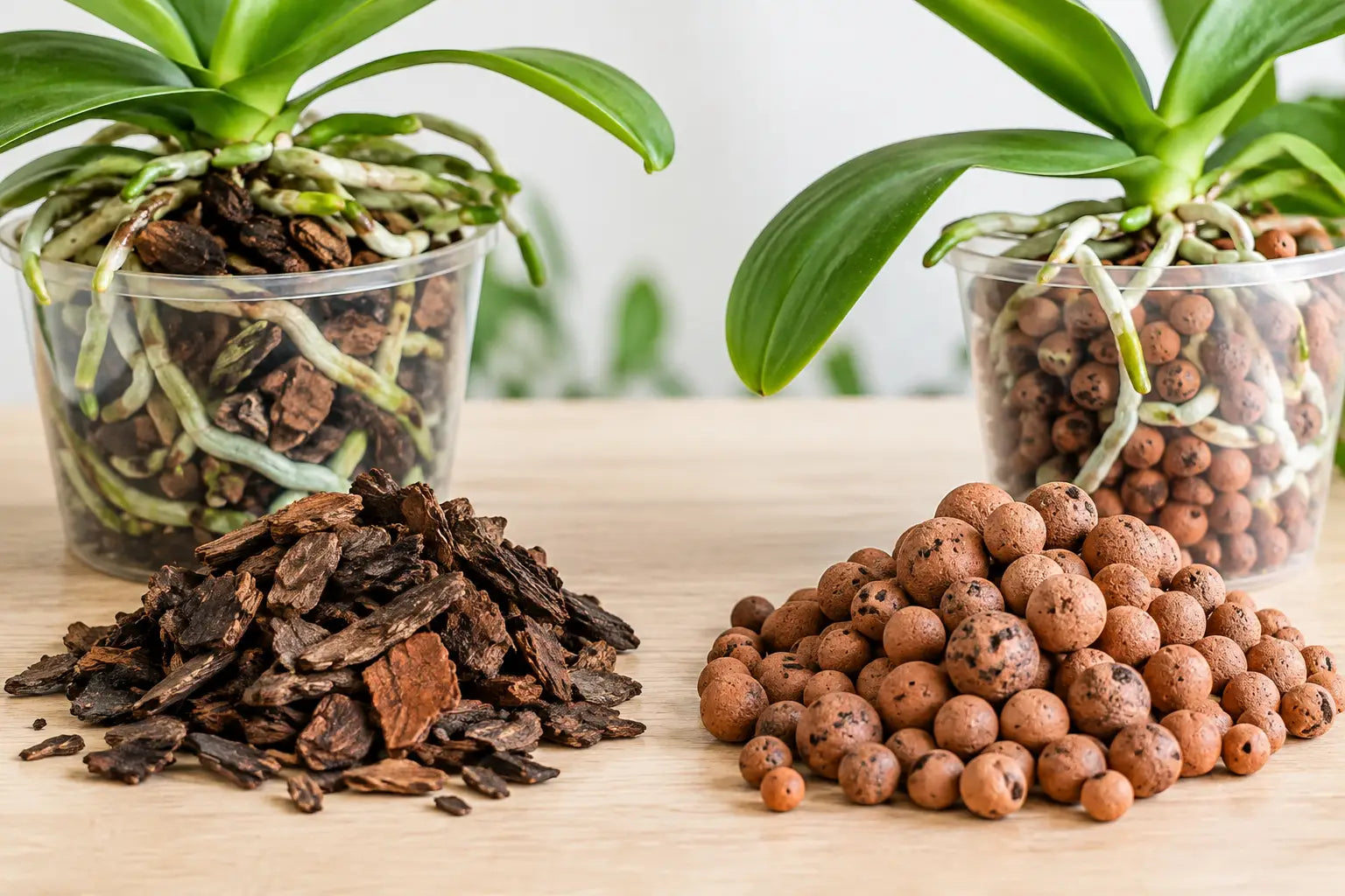 Orchid Bark vs LECA for Healthy Orchid Roots